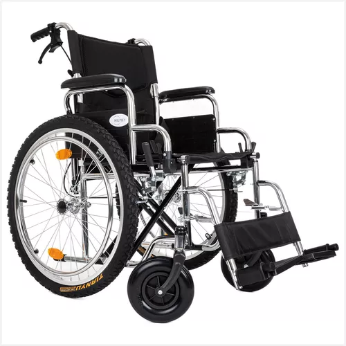 Silla De Ruedas Todo Terreno Extra Resistente Frenos De Lujo
