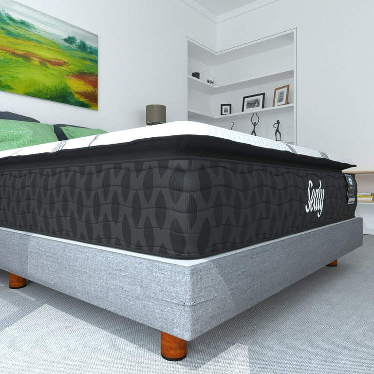 Colchón Rit Matrimonial + Box Matrimonial + Edredón + 2 Almohadas Línea Bleden + 2 fundas Sealy Ortopédico Evolution