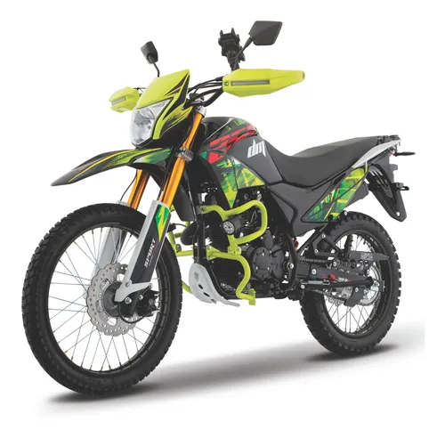 Motocicleta Italika Doble Propósito Dm250 Negro Con Verde