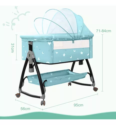 Cuna Moisés Plegable Portátil Mosquitero Bebe Colchon Niños Diseño 