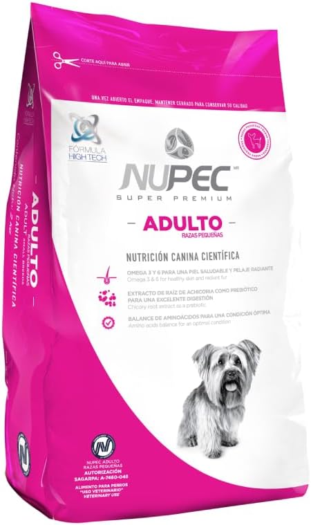 Nupec, Croquetas para Perros, Adulto Razas Pequeñas, 8 kg, El empaque Puede Variar