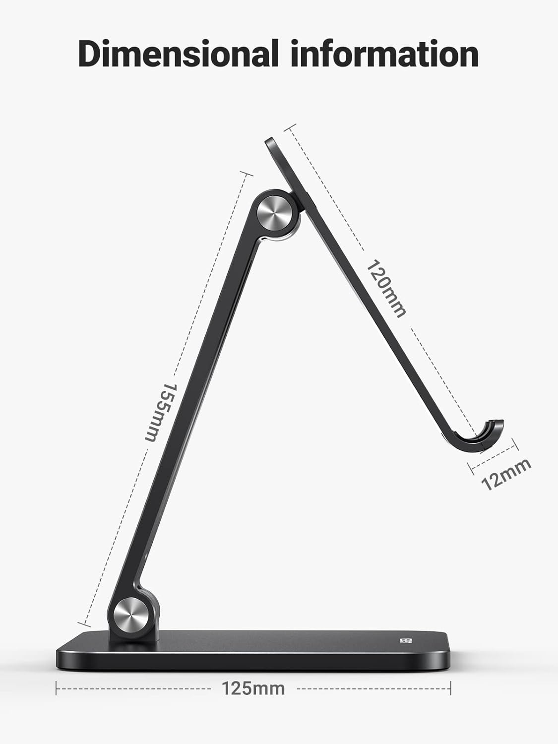 UGREEN Soporte para Tablet iPad Celular, Base Stand Plegable de Aluminio, Ajustable de 7.9' a 12.9'' para Tablet, Compatible con iPad Mini Pro Air, Galaxy Tab, Kindle, Switch,