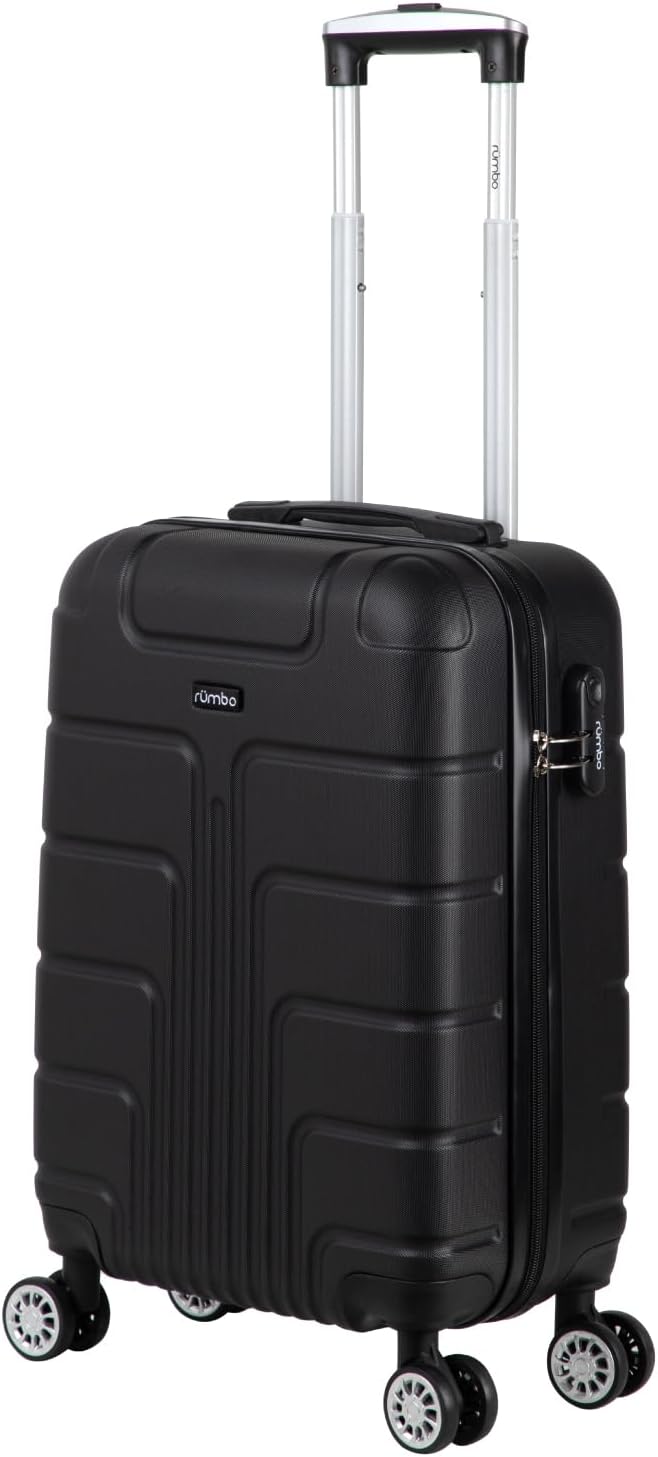 RUMBO | Juego de Maletas De Viaje Rígidas 4 Pzas – Maletas ABS Resistente Gris Plata – Ruedas Giratorias 360°