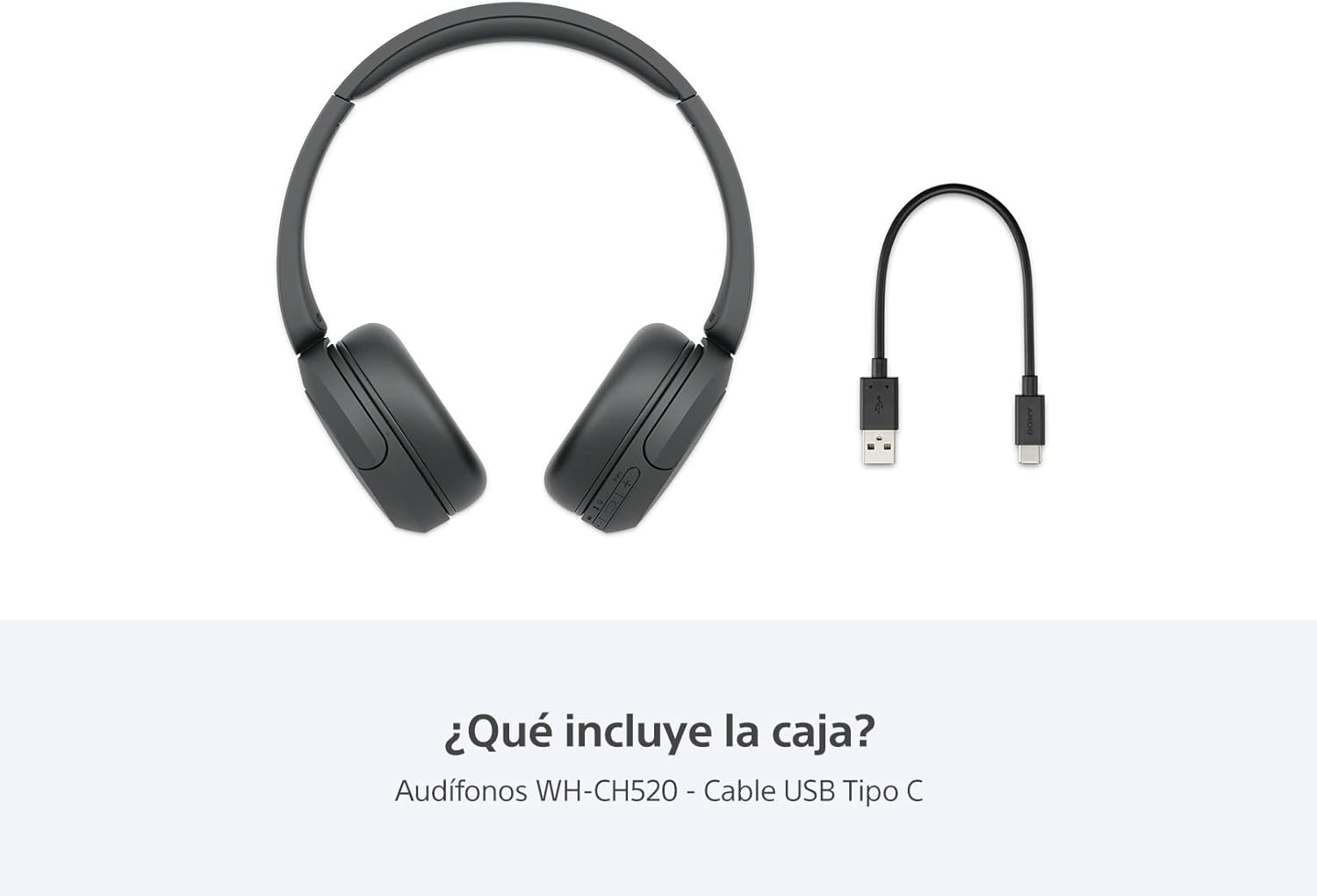 Sony Audífonos inalámbricos on-Ear WH-CH520 hasta 50 Horas de duración de batería