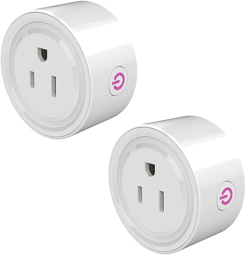 E T EASYTAO | Wifi Smart Plug Paquete de 2, Enchufe Inteligente, Toma de Corriente Inalámbrica Compatible con Amazon Alexa, Google Home y IFTTT,Control Remoto via APP los Dispositivos Eléctricos