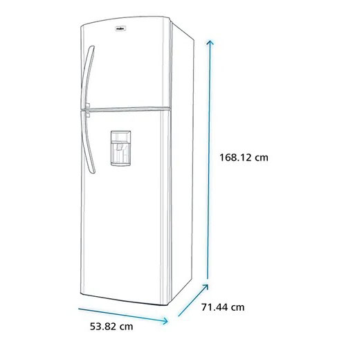 Refrigerador Mabe Rma250fymrq0 Dark Silver 250l