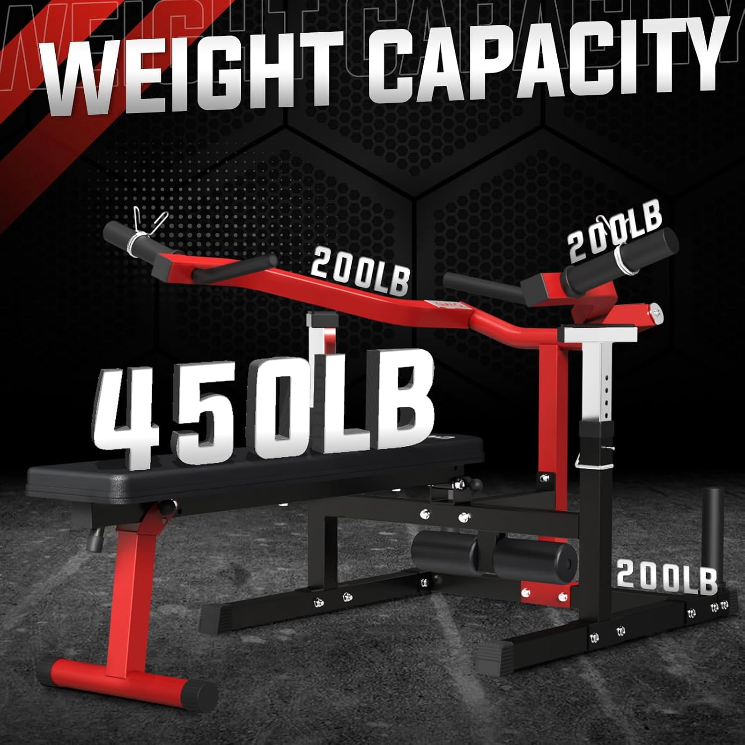 Máquina de prensa de pecho GMWD, máquina de prensa de banco de 1050 libras con brazos convergentes independientes, banco inclinado plano ajustable para pecho, entrenamientos AB, equipo de gimnasio en casa para hombros