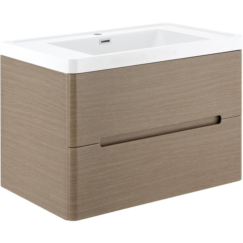 Mueble baño river taupe 80 cm