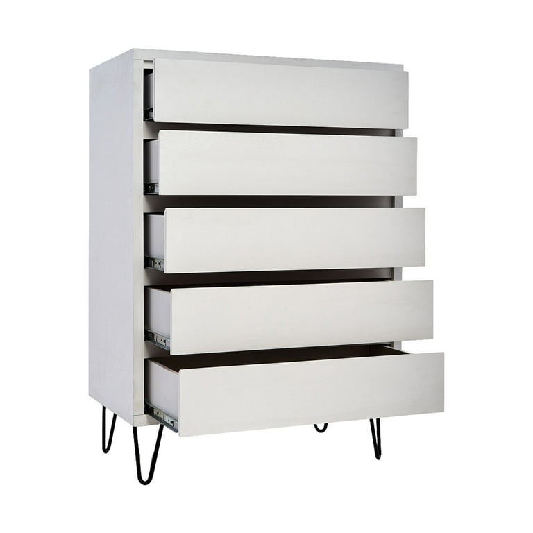 Cajonera 5 Cajones Java Blanco - Kessa Muebles