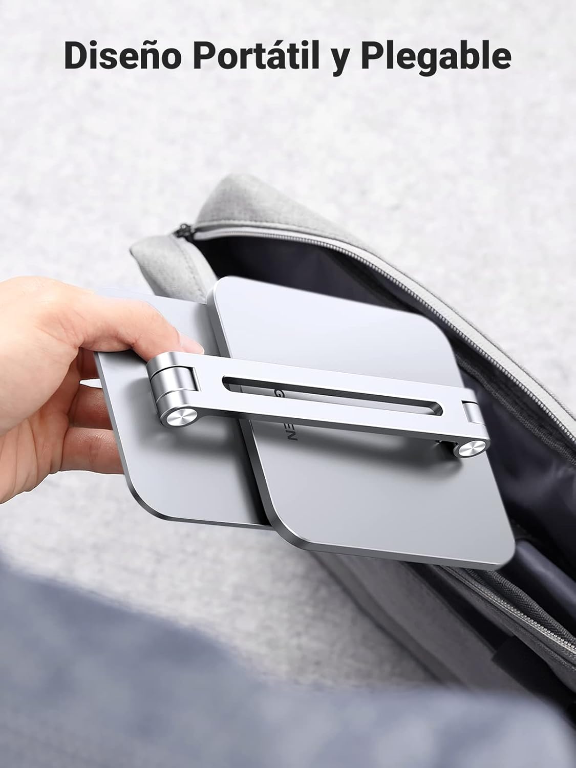 UGREEN Soporte para Tablet iPad Celular, Base Stand Plegable de Aluminio, Ajustable de 7.9' a 12.9'' para Tablet, Compatible con iPad Mini Pro Air, Galaxy Tab, Kindle, Switch,