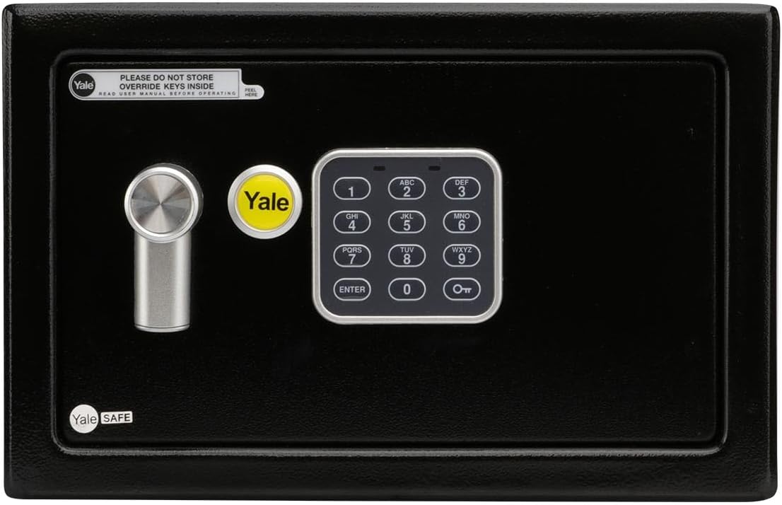 Yale Caja Fuerte de Seguridad Digital Eelectrónica Chica, 20 x 20 x 31 cm