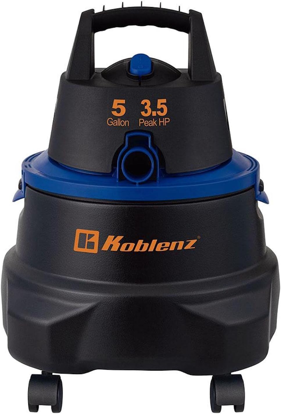 Koblenz WD-5 MA - Aspiradora Seco Mojado 3 en 1 con Sistema de Expulsión de Aire, Cable eléctrico y Accesorios, Tanque con Capacidad de 5 galones y Motor de 3.5 HP