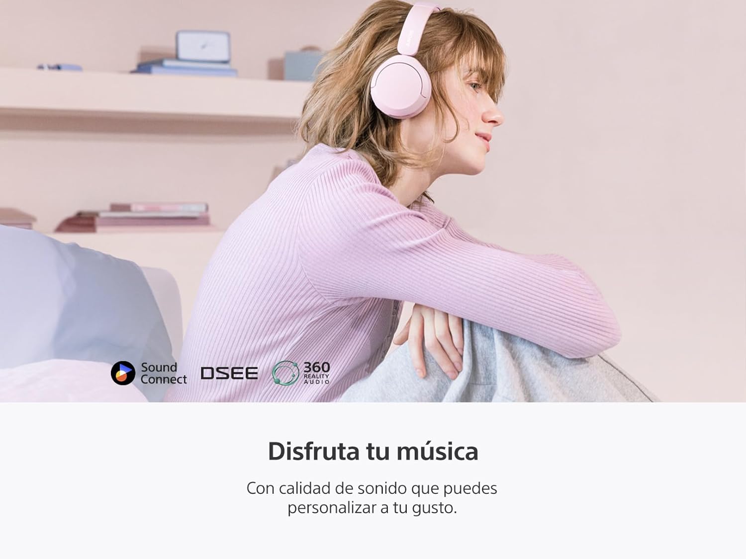 Sony Audífonos inalámbricos on-Ear WH-CH520 hasta 50 Horas de duración de batería