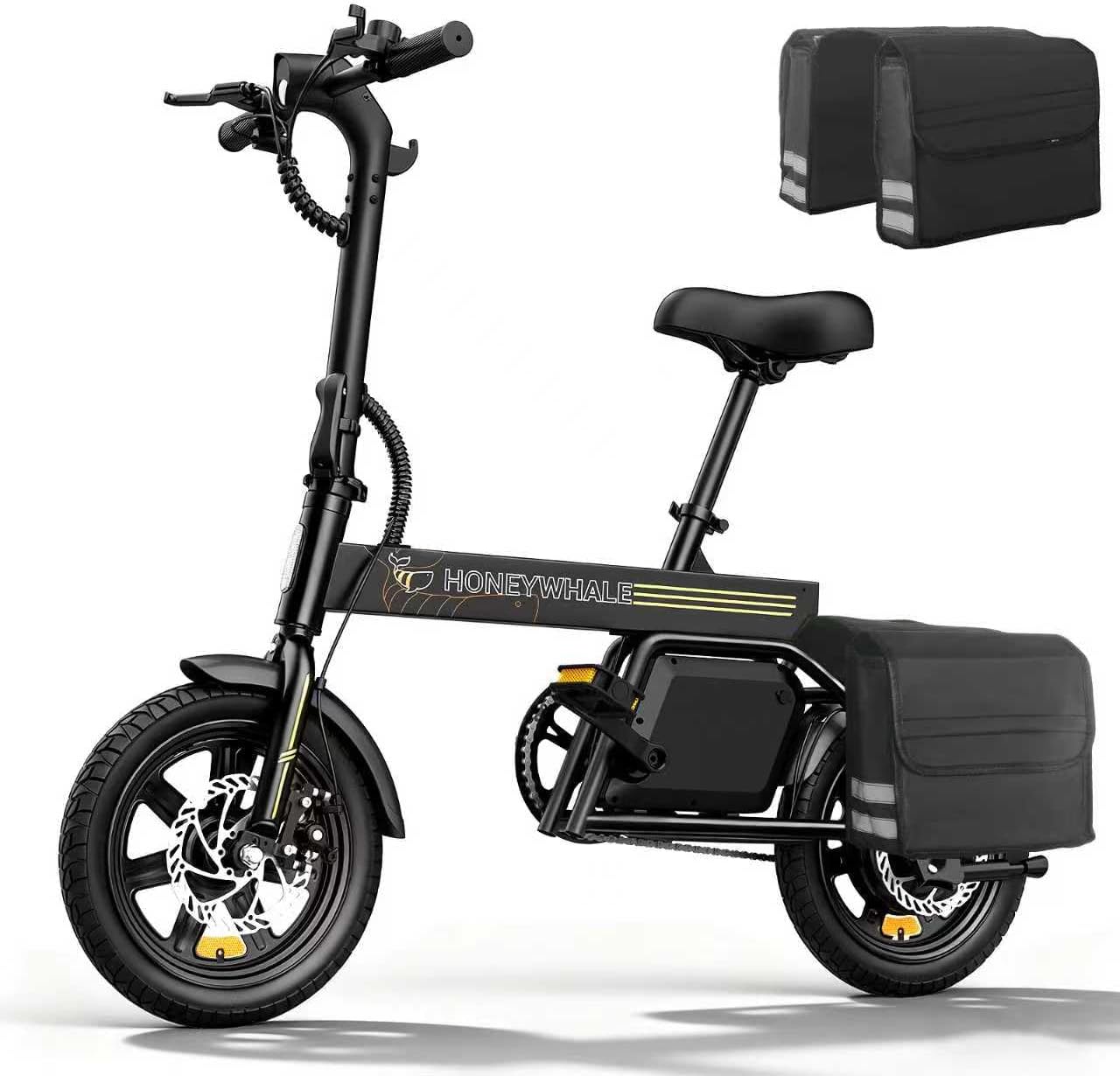 HONEYWHALE S6-S/B20 Bicicleta Electrica Plegable para Adultos, Potencia Máxima del Motor 750W-440W, Velocidad Máxima 35KM/H-32KM/H, Autonomía 40KM-35KM, Batería (48V/10.4AH-36V/7.8AH)