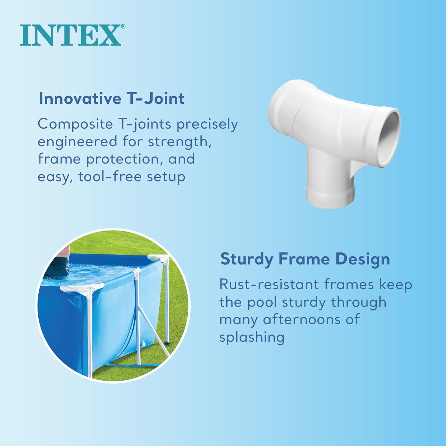 Intex Alberca de Estructura Metálica Rectangular Frame
