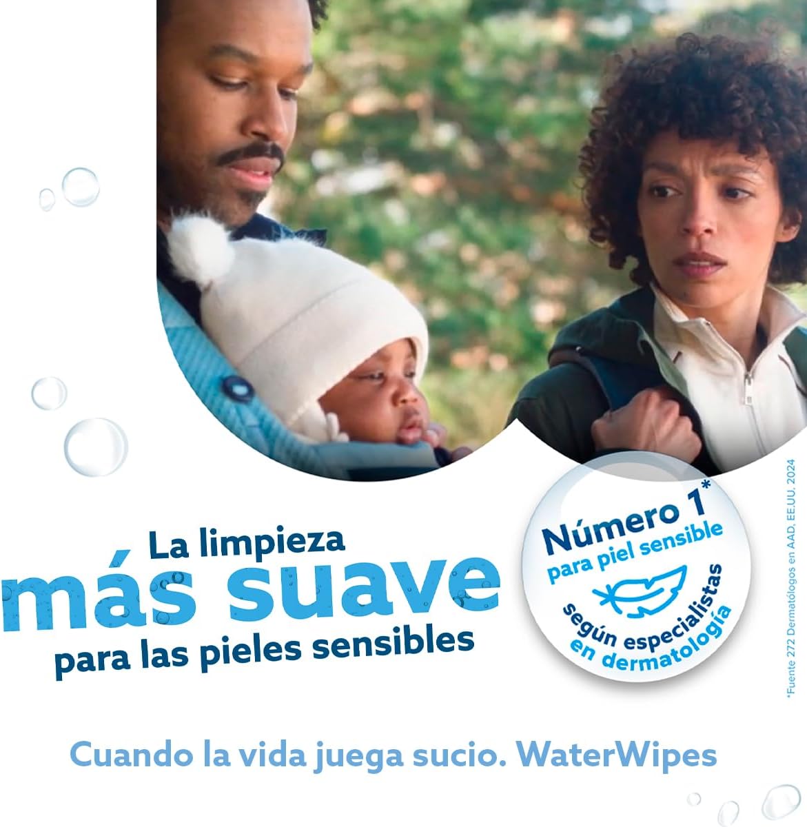 WaterWipes, Toallitas Húmedas para Bebé, 540 Toallitas, Color Blanco