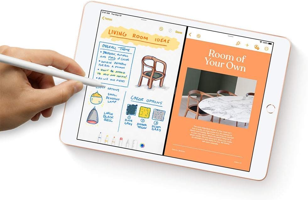 Apple iPad, 10.2 pulgadas, Wi-Fi, último modelo, , Wi-Fi, Gris espacial, 32 GB SSD(Reacondicionado)