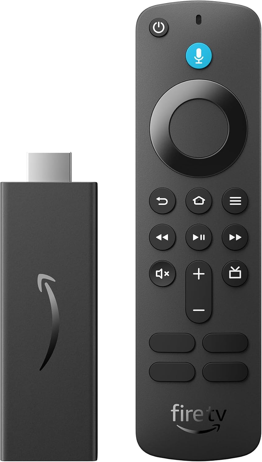 Fire TV Stick HD (modelo más reciente), TV gratuito, Control remoto por voz Alexa, controles de Smart Home, streaming en HD
