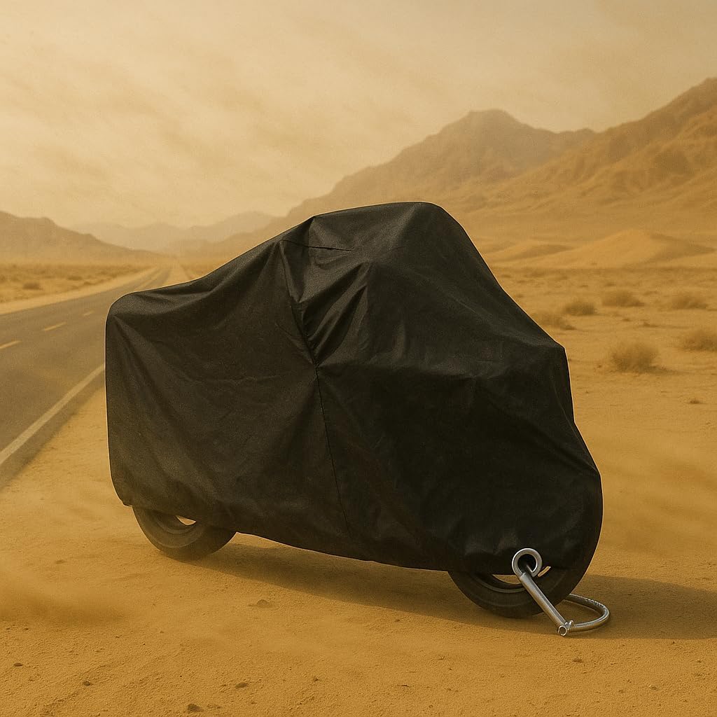 PUBAMALL Cubierta Impermeable para Motocicletas, protección contra el Polvo, escombros, Lluvia y Clima, Aptos para Motocicletas como Honda, Yamaha, Suzuki, Harley y más