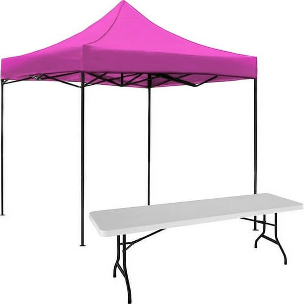 Kit Toldo Carpa 3x3 + Mesa Plegable 1.80m Jardin Exterior