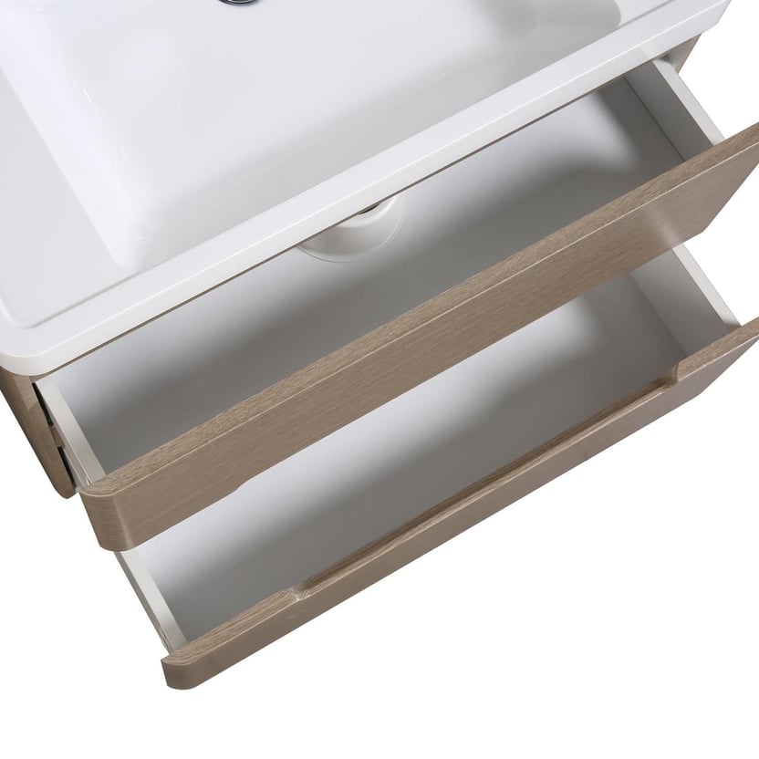 Mueble baño river taupe 80 cm