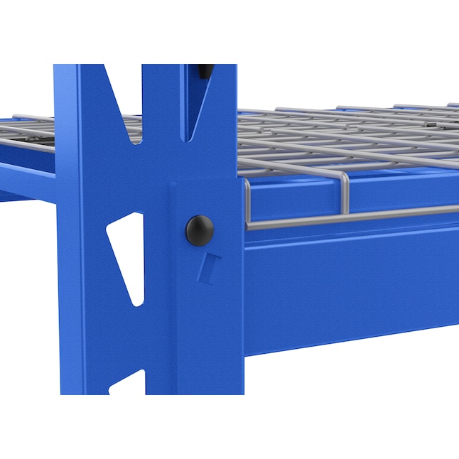 Estantería utilitaria de 4 niveles de acero empernado Kobalt de alta resistencia (77 pulgadas de ancho x 24 pulgadas de profundidad x 72 pulgadas de alto), (capacidad de 1500 libras por estante)