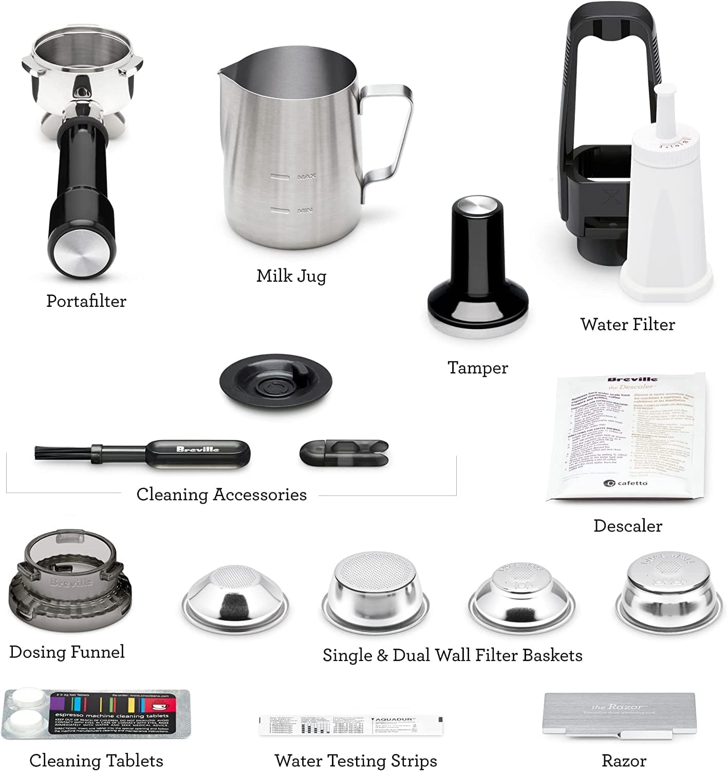 Breville the Barista Touch, máquina de café espresso, acero inoxidable, SES880BSS