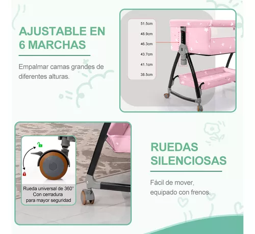 Cuna Moisés Plegable Portátil Mosquitero Bebe Colchon Niños Diseño 