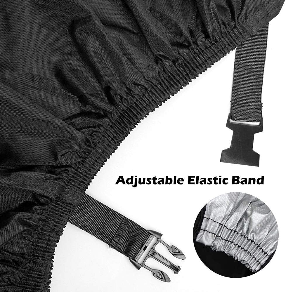 PUBAMALL Cubierta Impermeable para Motocicletas, protección contra el Polvo, escombros, Lluvia y Clima, Aptos para Motocicletas como Honda, Yamaha, Suzuki, Harley y más