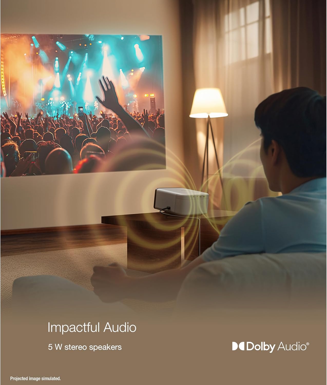 Epson EpiqVision Mini EF21 Proyector láser Inteligente portátil, 1000 lúmenes, FHD 1080p HDR, 3 Chips 3LCD, Google TV, Netflix, Altavoces estéreo, Cine en casa