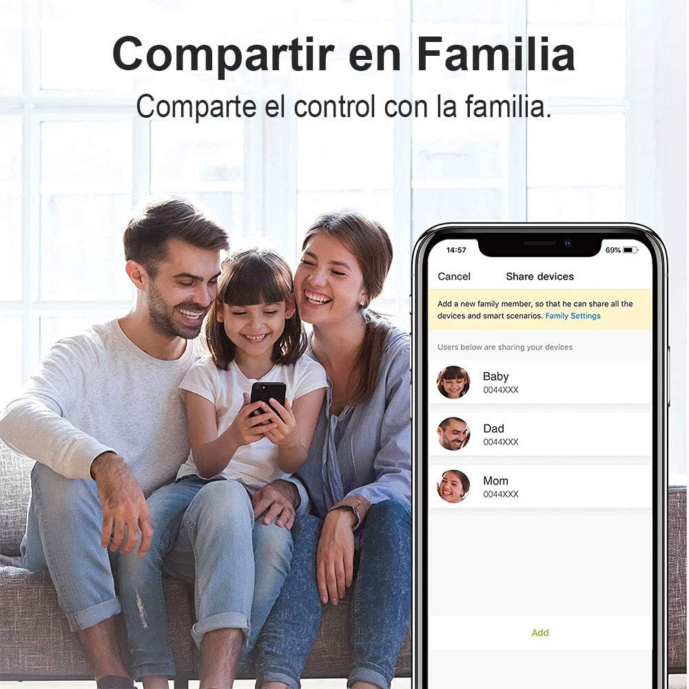 E T EASYTAO | Wifi Smart Plug Paquete de 2, Enchufe Inteligente, Toma de Corriente Inalámbrica Compatible con Amazon Alexa, Google Home y IFTTT,Control Remoto via APP los Dispositivos Eléctricos