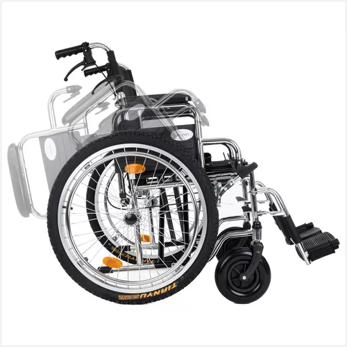 Silla De Ruedas Todo Terreno Extra Resistente Frenos De Lujo