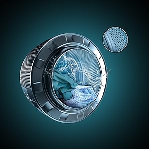 Lavadora de carga frontal  de 9 Kg steel, 1400 rpm, motor inverter plus, vapor y clase A.