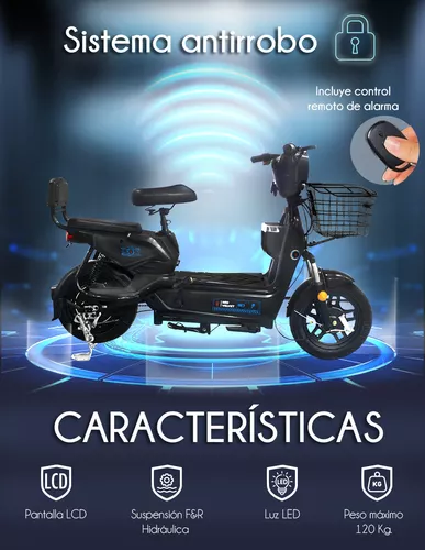 Red V Bicicleta Electrica 500w Pantalla Lcd Bateria 48v 12a