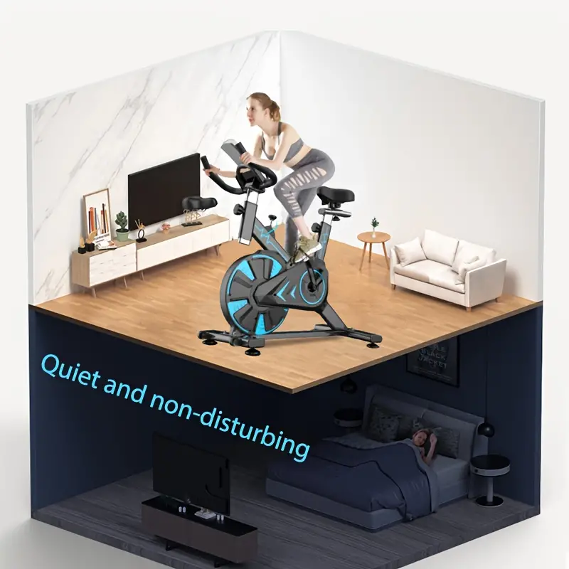 1pc Bicicleta Dinámica para el Hogar, Coche de Fitness,   para Deportes Aeróbicos, Entrenamiento Corporal, Sin Batería detalles 4