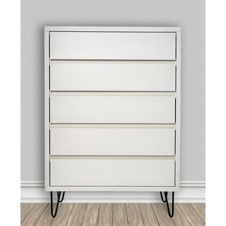 Cajonera 5 Cajones Java Blanco - Kessa Muebles