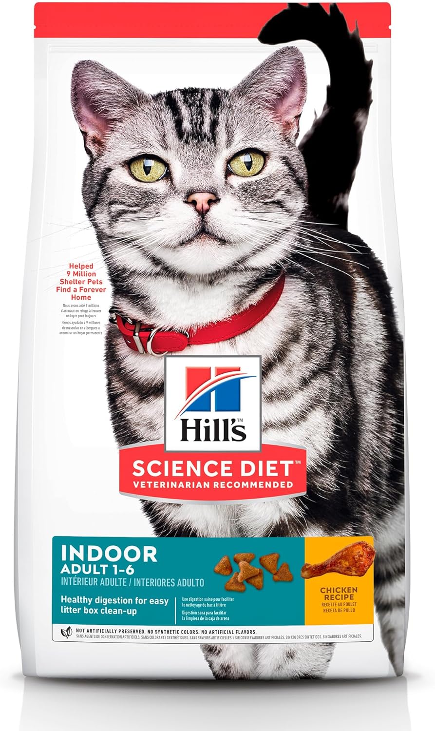 Hill's Science Diet Adult Indoor, alimento saludable para gato adulto de interiores 7Kg