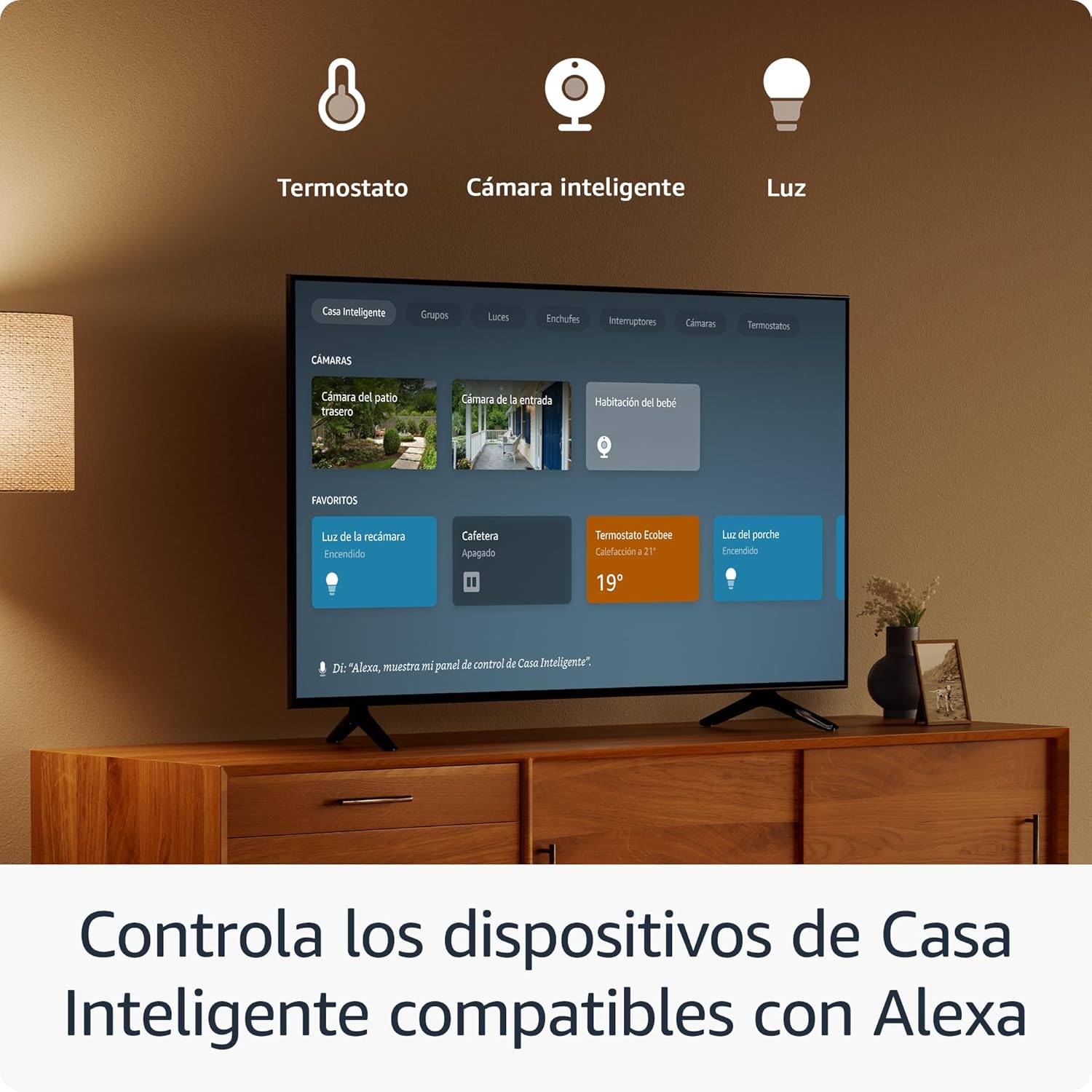 Fire TV Stick HD (modelo más reciente), TV gratuito, Control remoto por voz Alexa, controles de Smart Home, streaming en HD