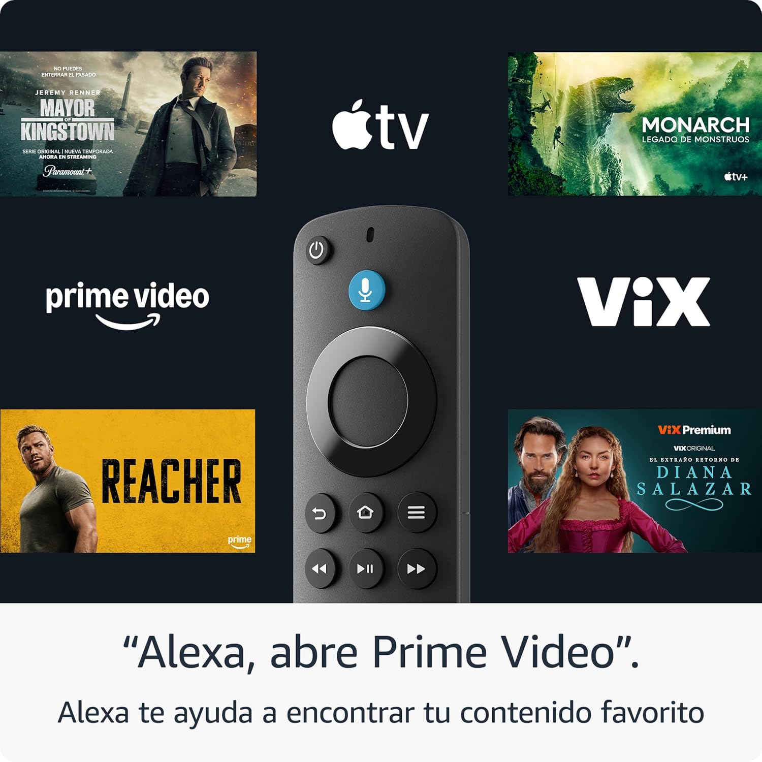 Fire TV Stick HD (modelo más reciente), TV gratuito, Control remoto por voz Alexa, controles de Smart Home, streaming en HD