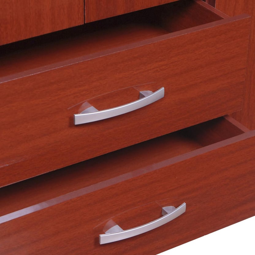 Closet Caoba 6 puertas 2 cajones