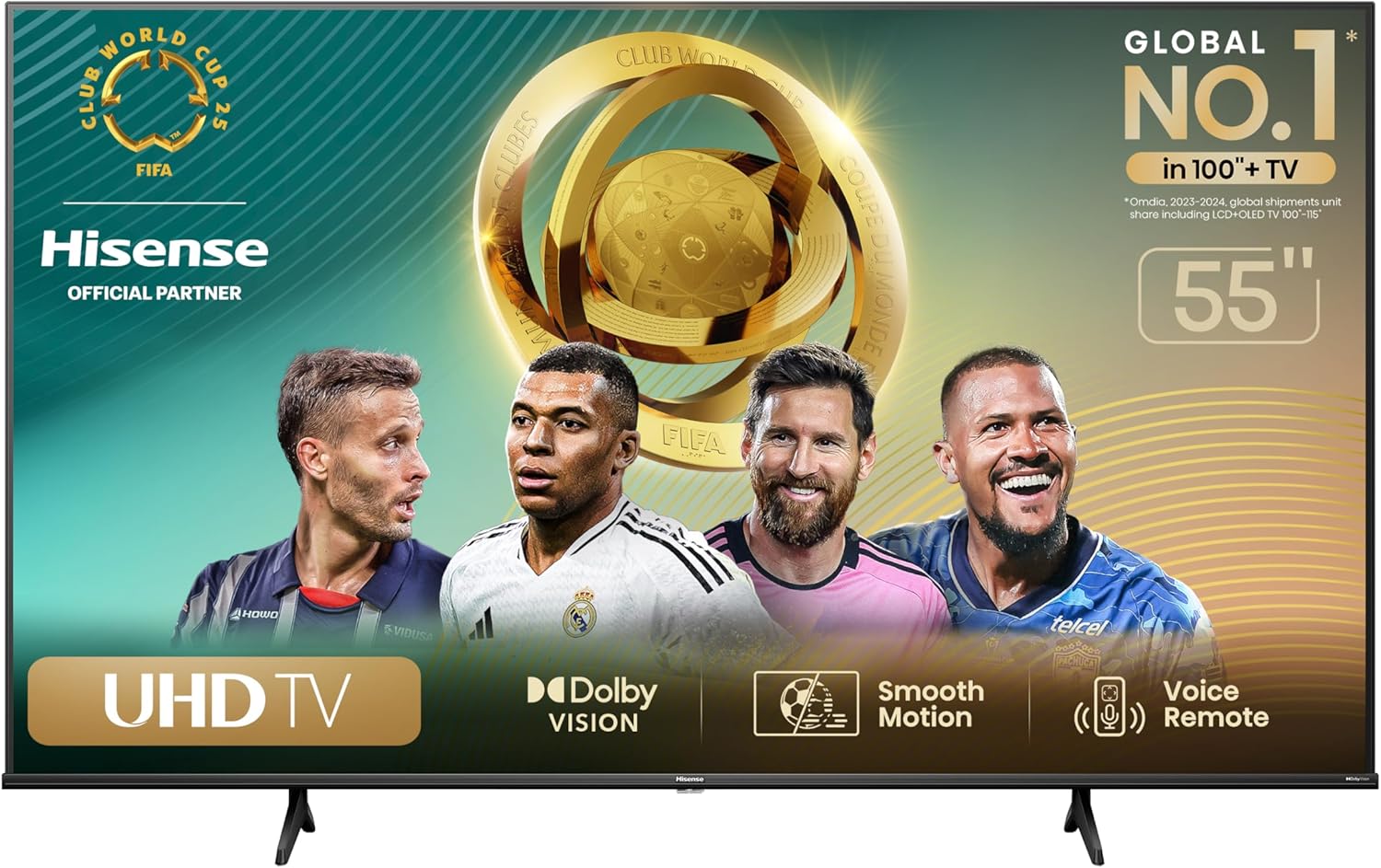 Hisense Television A6N Pantalla 55 Pulgadas, Smart Google TV UHD 4K,Control Remoto por Voz con Alexa, Dolby Vision, Amplia Gama de Colores, Modo de Juego Plus, ALLM,mira TV en Vivo sin Cable