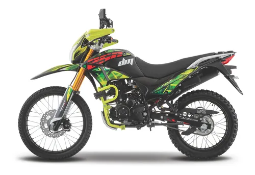 Motocicleta Italika Doble Propósito Dm250 Negro Con Verde