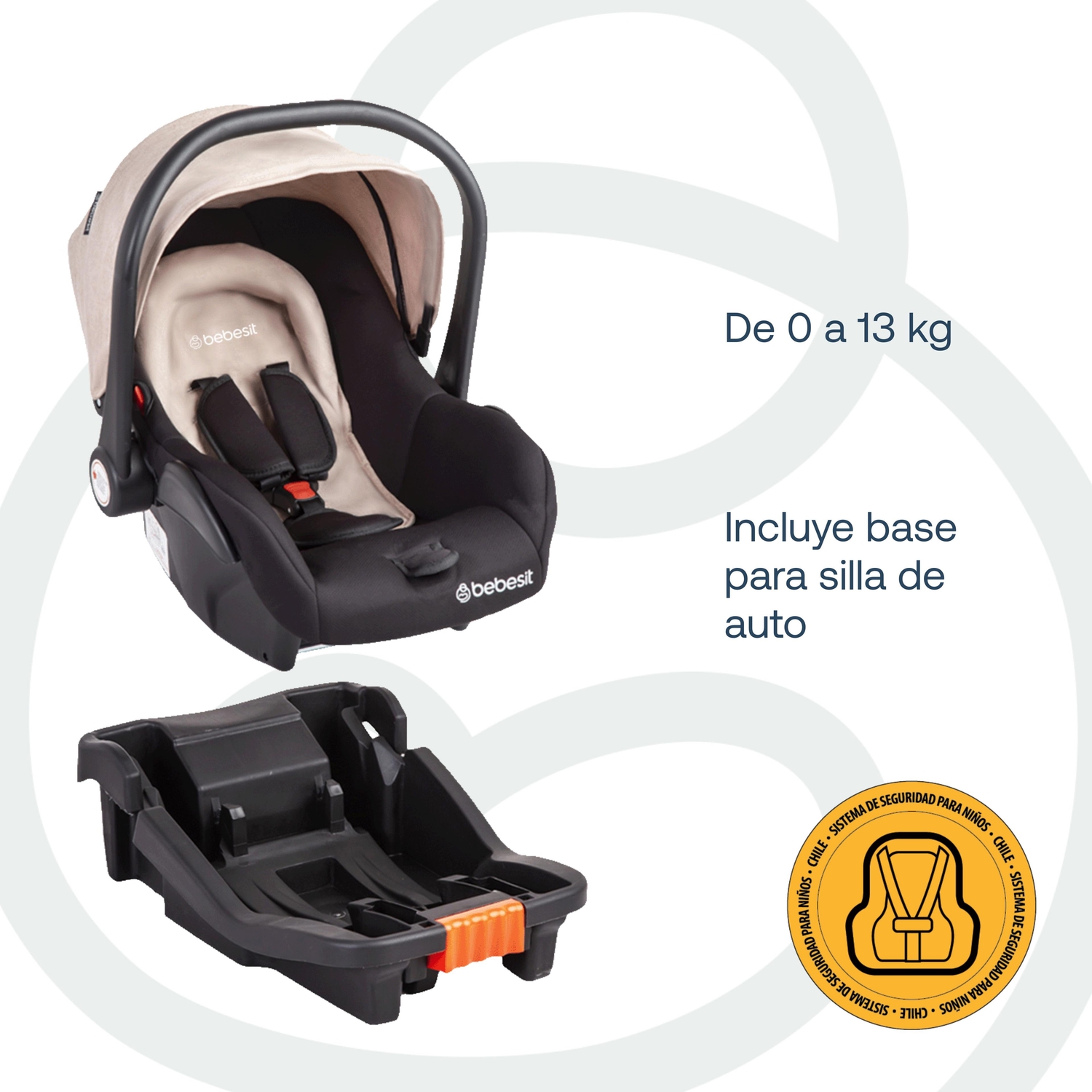 Coche Travel System Taurus Beige Bebesit