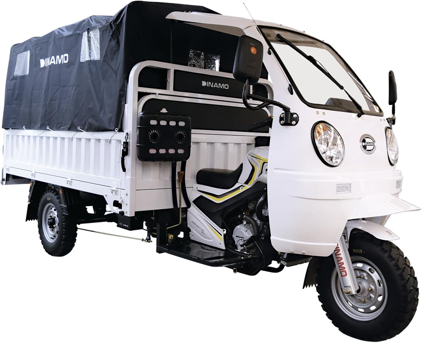 DINAMO Genérico Motocarro Super Heavy Cab 2025 Blanca
