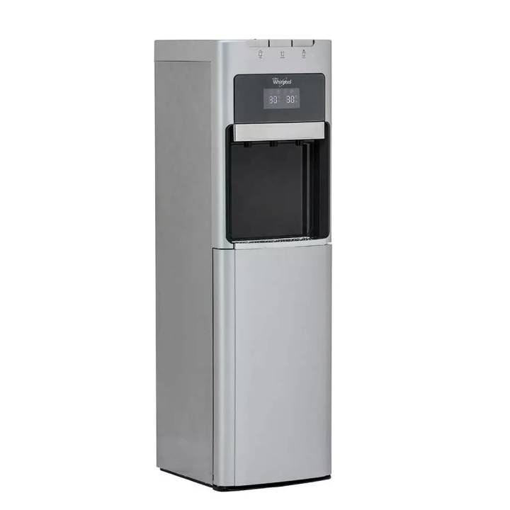Dispensador De Agua Whirlpool Wk5915bd Enfriador Garrafon Oculto Despachador 3 Llaves Fria Caliente Templada 19l Gris Electrico 110v