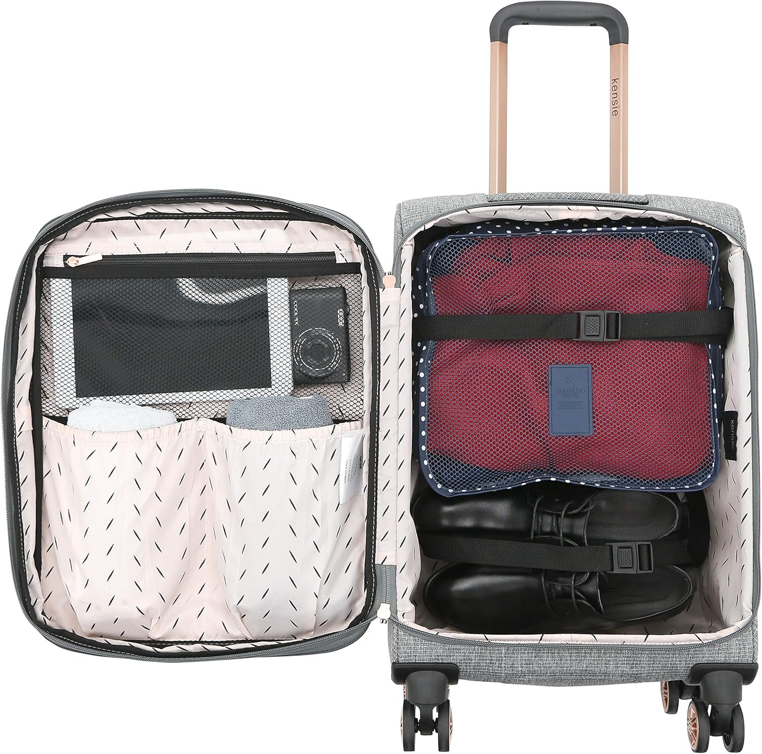 Juego de equipaje giratorio de 3 piezas