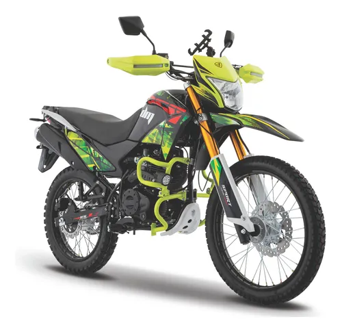 Motocicleta Italika Doble Propósito Dm250 Negro Con Verde