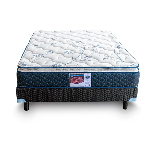 Colchón Box 2 Almohadas Spring Air Cubre Colchón Matrimonial 2 Fundas Osito Spring Air Carmín