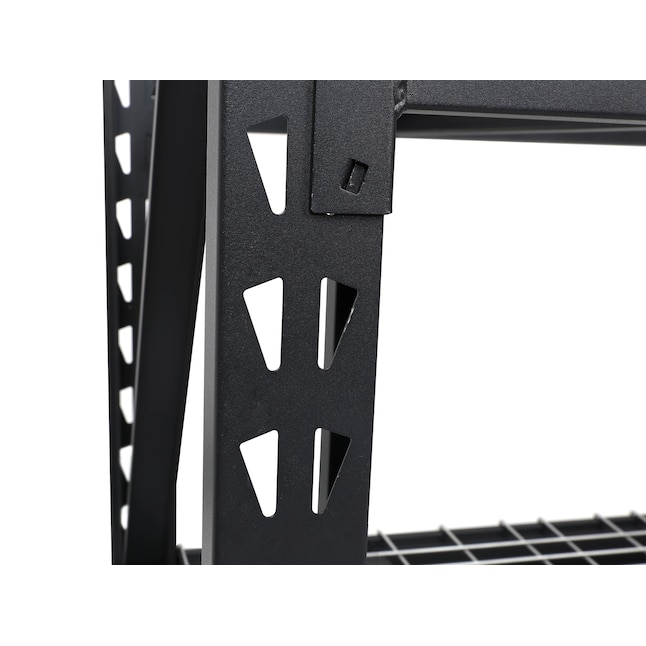 Estantería utilitaria de 4 niveles de acero empernado Kobalt de alta resistencia (77 pulgadas de ancho x 24 pulgadas de profundidad x 72 pulgadas de alto), (capacidad de 1500 libras por estante)