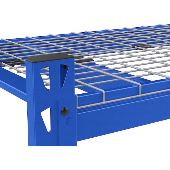 Estantería utilitaria de 4 niveles de acero empernado Kobalt de alta resistencia (77 pulgadas de ancho x 24 pulgadas de profundidad x 72 pulgadas de alto), (capacidad de 1500 libras por estante)